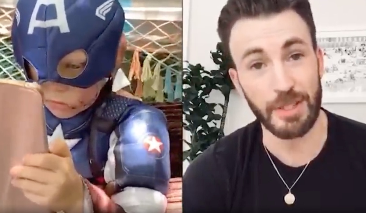 Chris Evans elogia al niño de seis años que salvó a su hermana del ataque de un perro