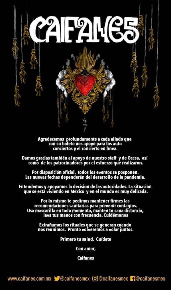 Caifanes_Comunicado