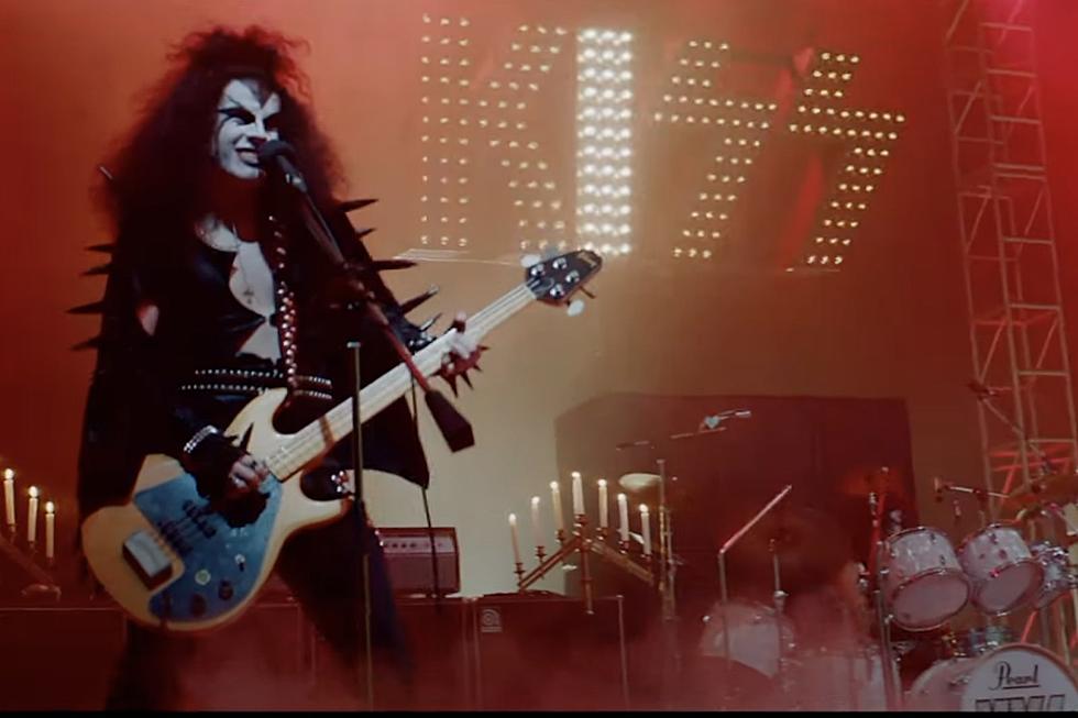 la actuación de 'Kiss' en el primer clip de la película de Casablanca Records