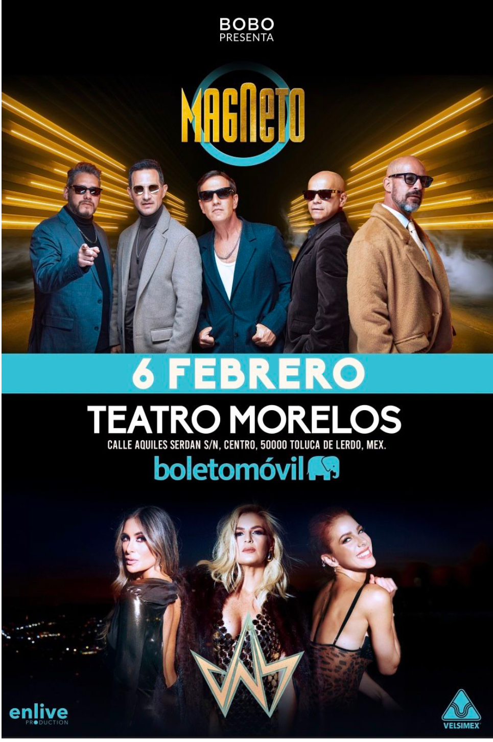 JNS Y MAGNETO SE LLEGAN AL TEATRO MORELOS DE TOLUCA