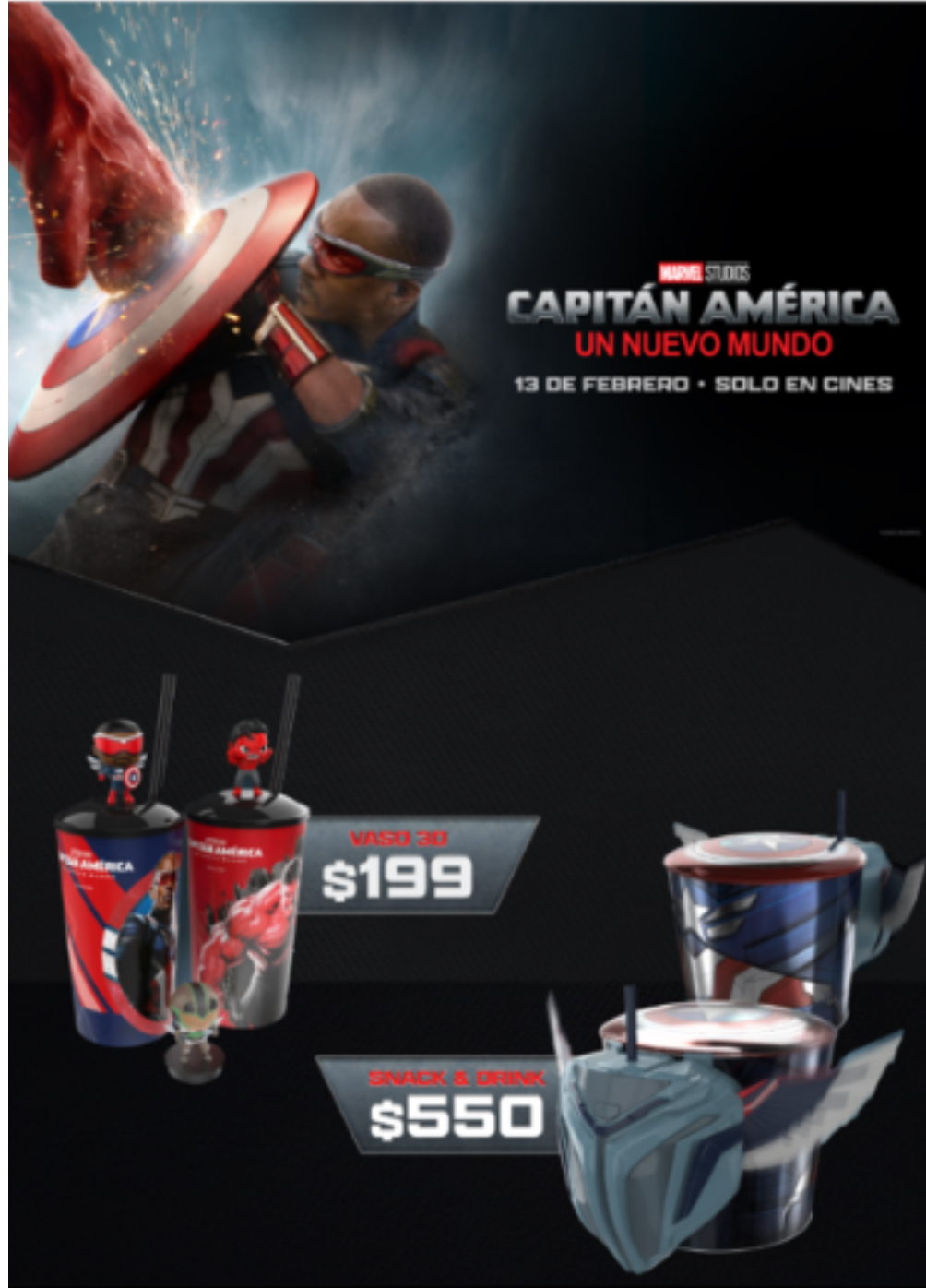 Las palomeras de Capitán América llegan a Cinépolis