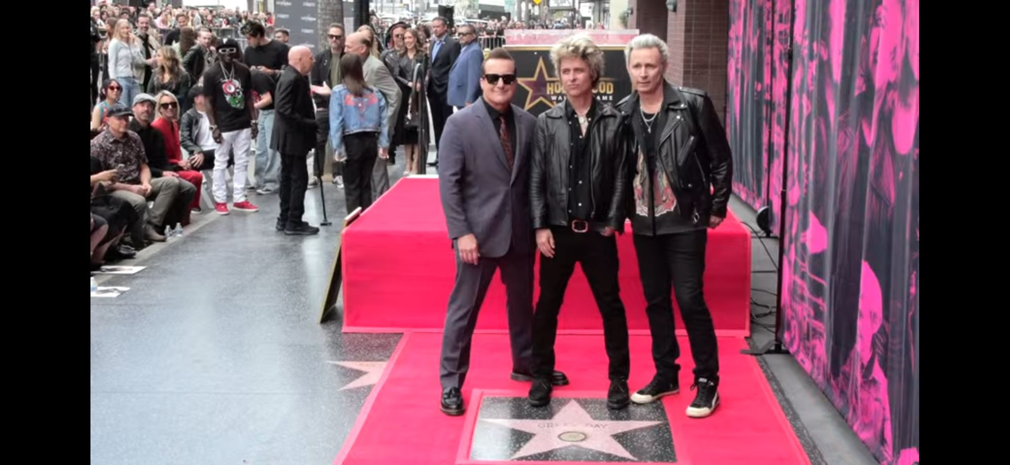 Green Day recibe estrella en Hollywood