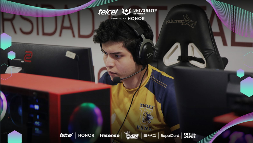 Borregos del Tec de Monterrey y Tigres de la Universidad Autónoma de Nuevo León, dos de los equipos que disputarán las finales de Telcel UNIVERSITY ESPORTS presentado por HONOR