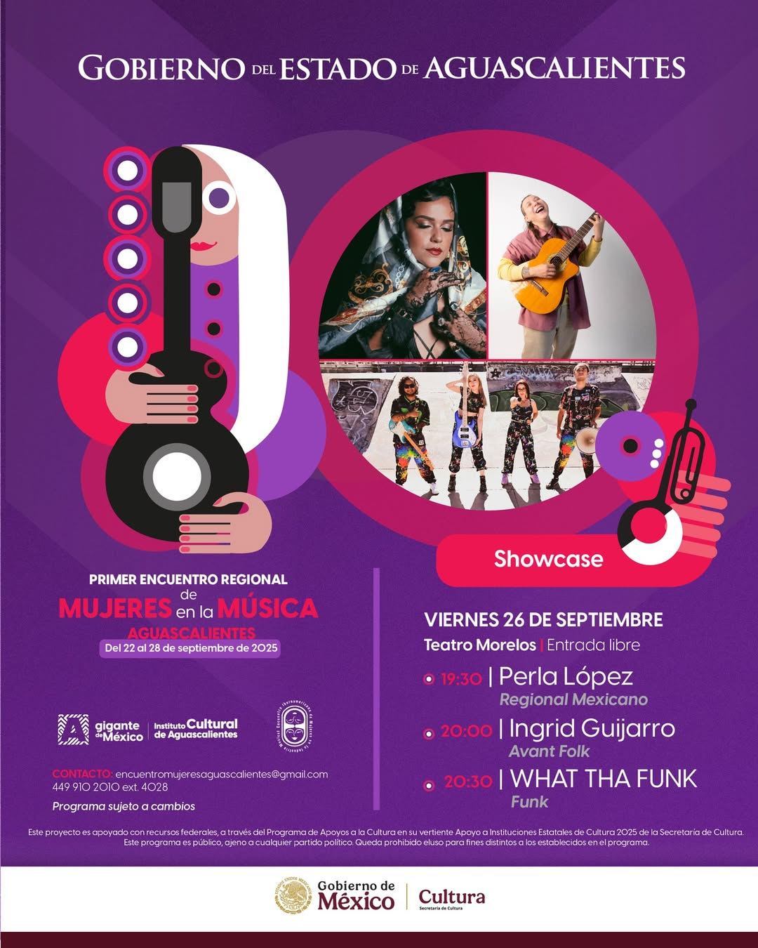 EIMIM! Primer Encuentro Regional de Mujeres en la Música en Aguascalientes y CDMX