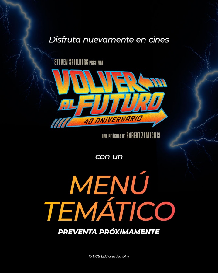 Cinépolis tendrá reestreno y menú temático de Volver al Futuro