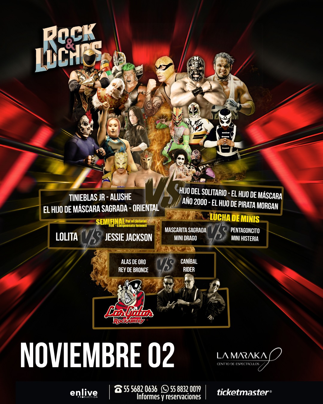ROCK & LUCHAS OCT 2025 LA MARAKA