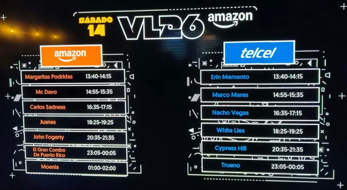 Horarios Vive Latino 2026