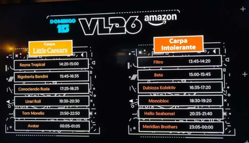 Horarios Vive Latino 2026