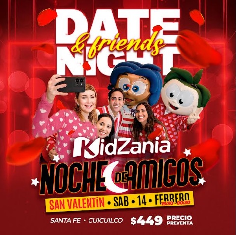 KidZania Noche de Amigos en San Valentín