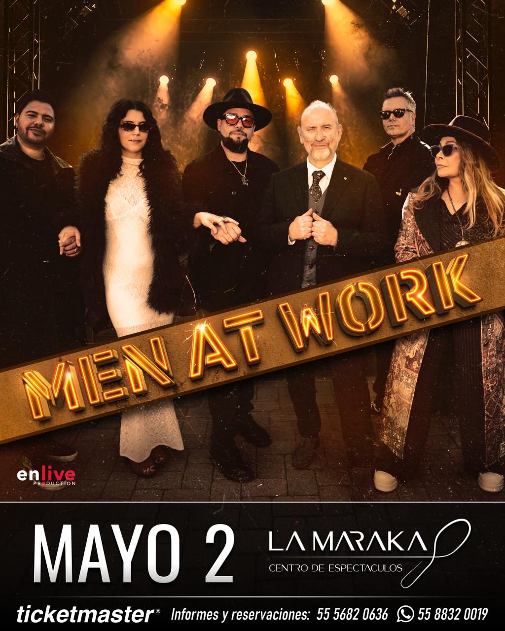 MEN AT WORK MARAKA MAYO 2026 cartel