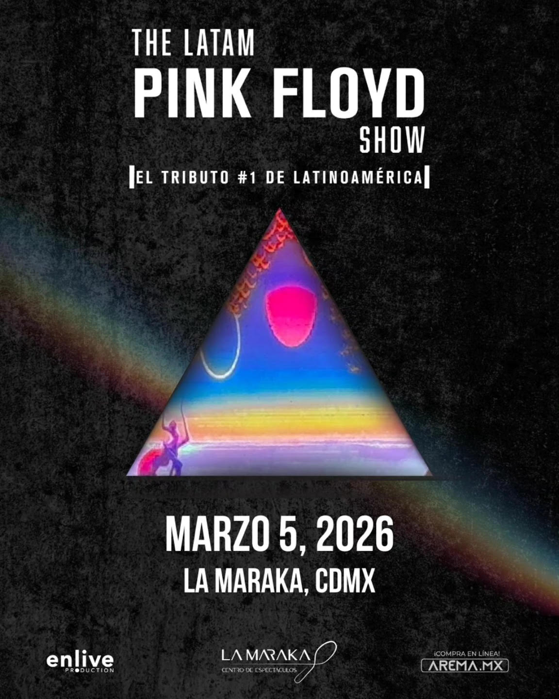 THE LATAM PINK FLOYD SHOW, EL TRIBUTO NÚMERO 1 LLEGA A LA MARAKA EN MARZO DE 2026