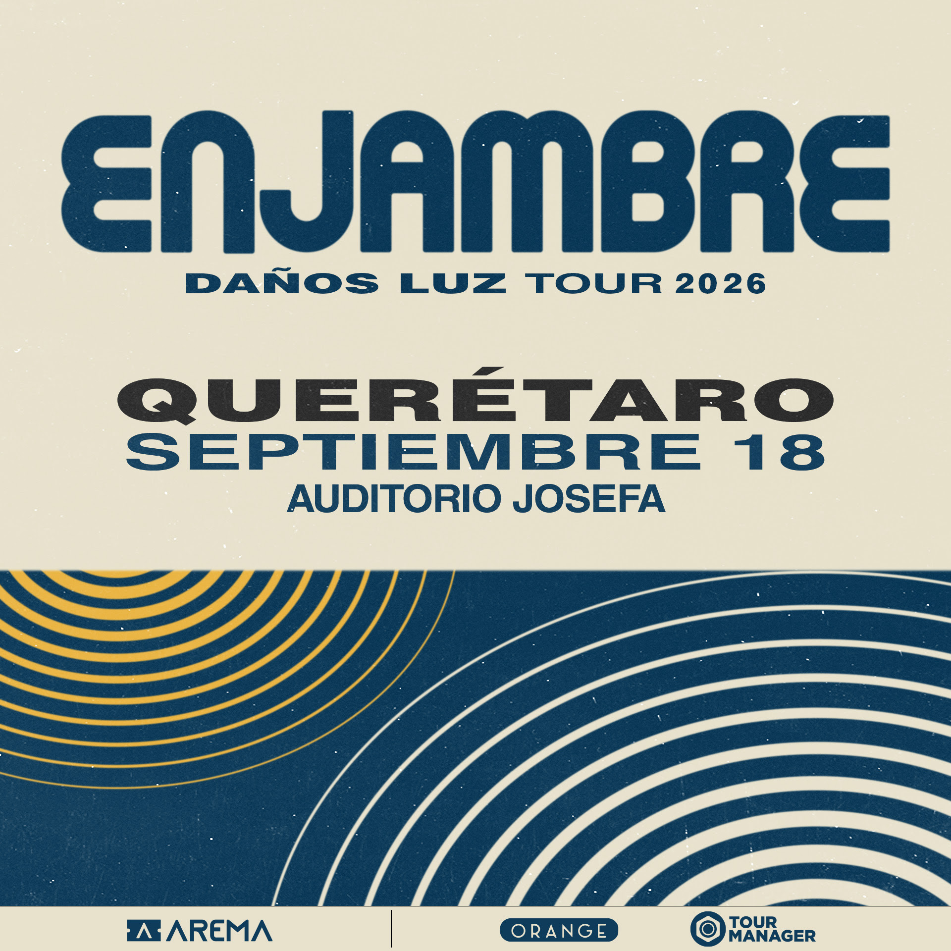 ENJAMBRE SUMA MÁS FECHAS A SU GIRA DAÑOS LUZ 2026