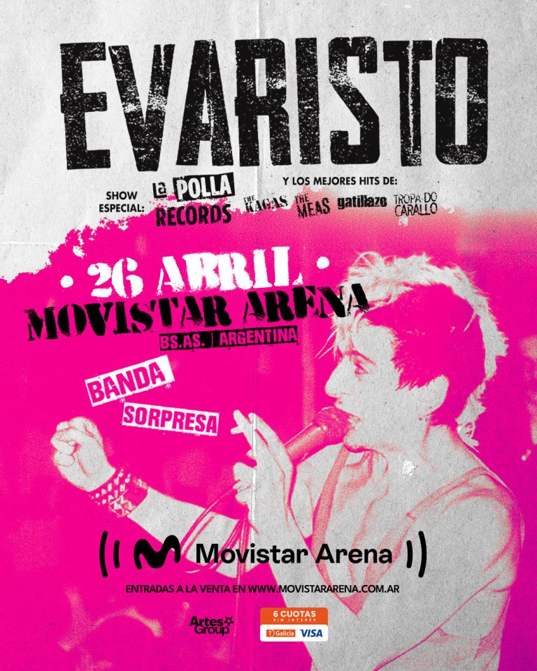 EVARISTO VUELVE A BUENOS AIRES LA LEYENDA VIVA DEL PUNK REGRESA CON UN SHOW HISTÓRICO EN EL MOVISTAR ARENA