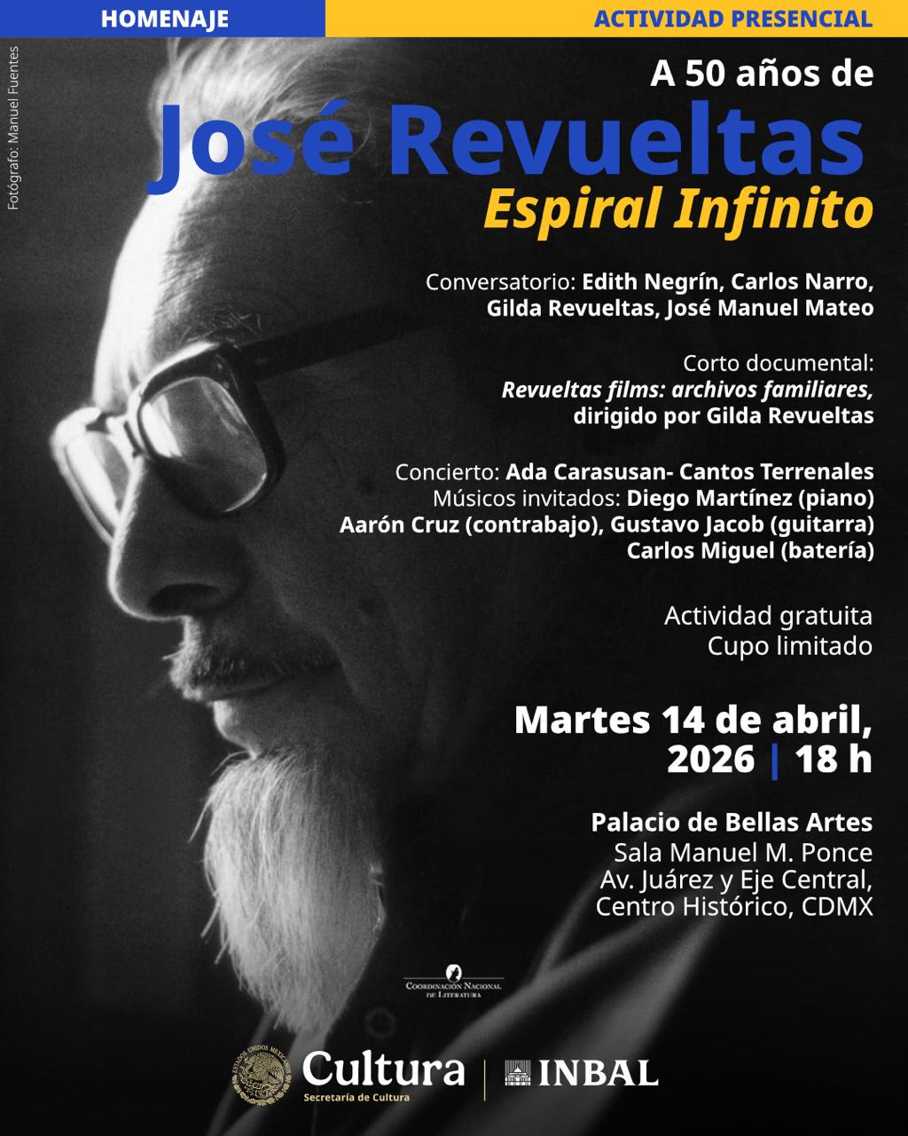 José Revueltas Homenaje INBAL