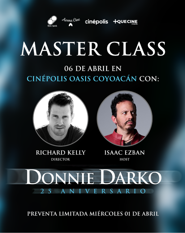 Richard Kelly, director de Donnie Darko, llega a Méxicocon Cinépolis