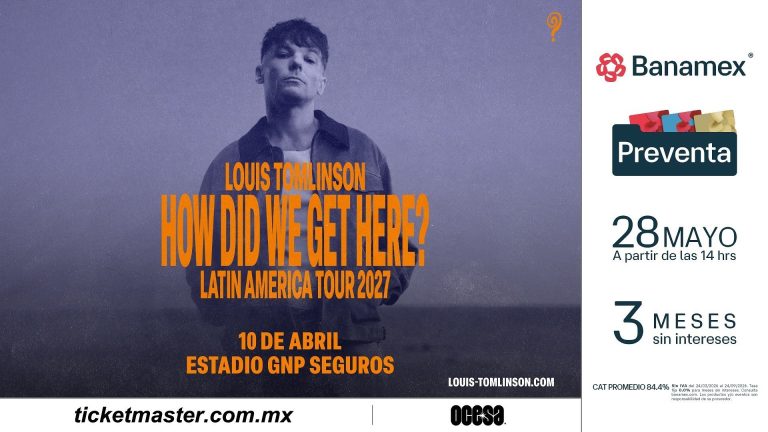 Louis Tomlinson conquistará la Ciudad de México