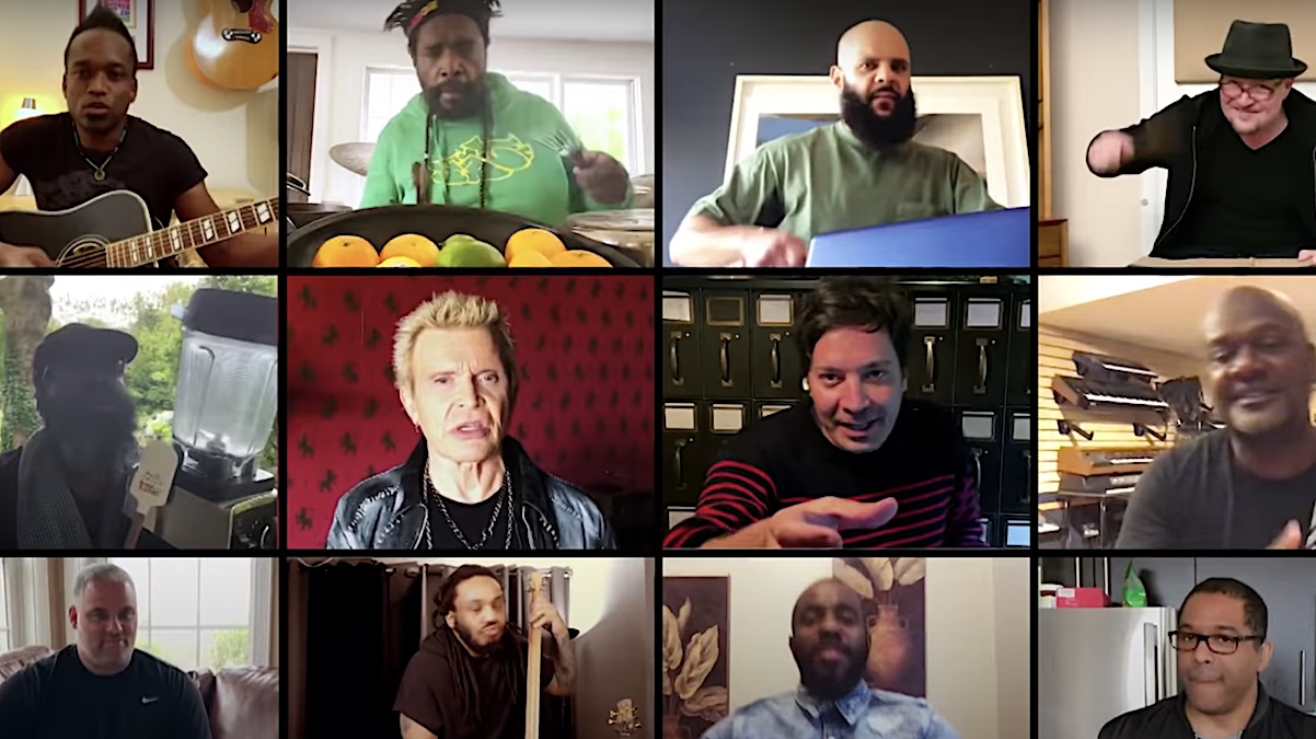 Billy Idol Joins Jimmy Fallon and The Roots for “Dancing With Myself”