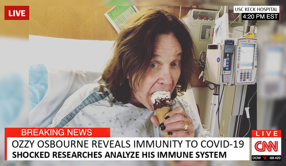 Científicos estudian a Ozzy Osbourne tras demostrar inmunidad al Covid-19