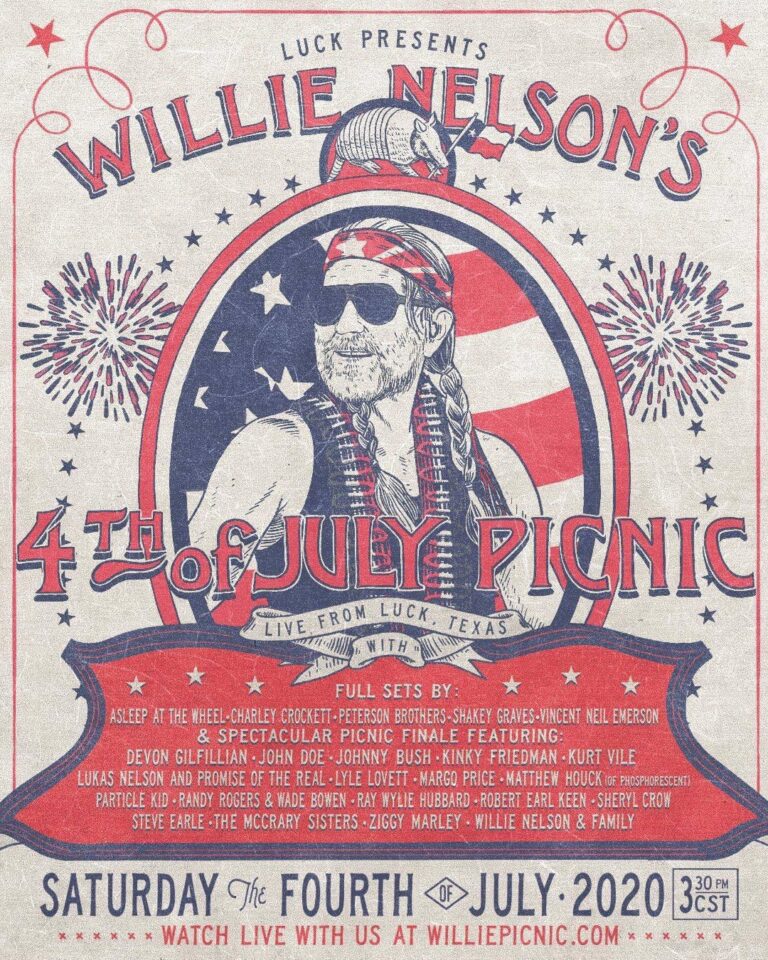 El Picnic del 4 de julio de Willie Nelson se moverá a streaming , el primero en sus 47 años de historia