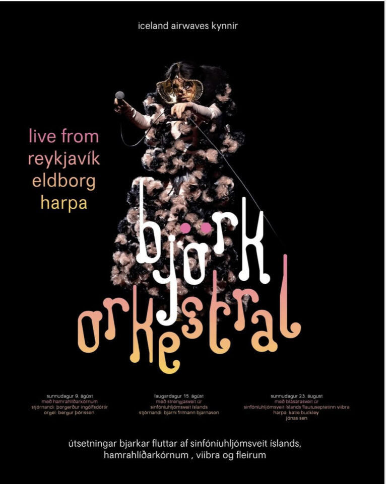 Björk transmitirá en vivo tres actuaciones orquestales con público