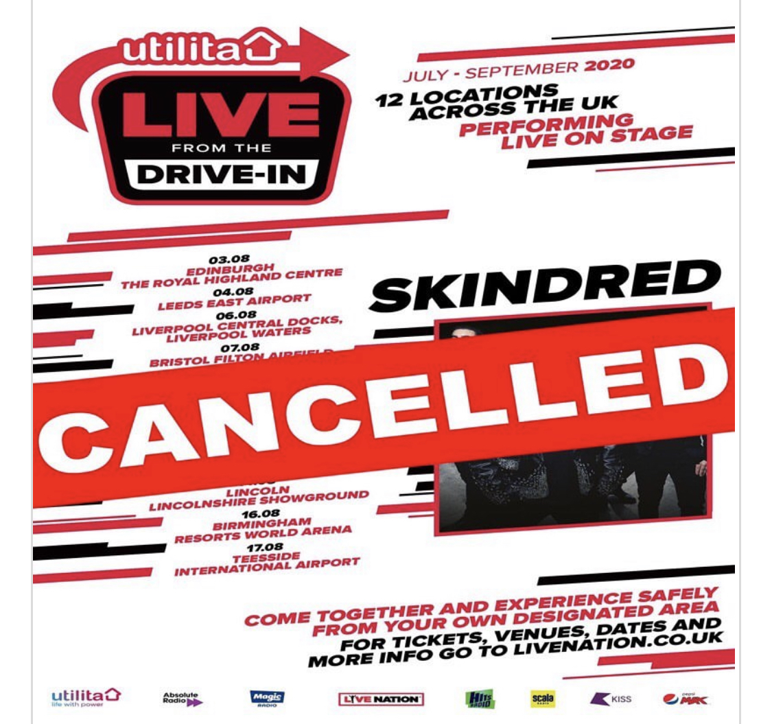 live Nation Cancelan auto-Conciertos indefinidamente