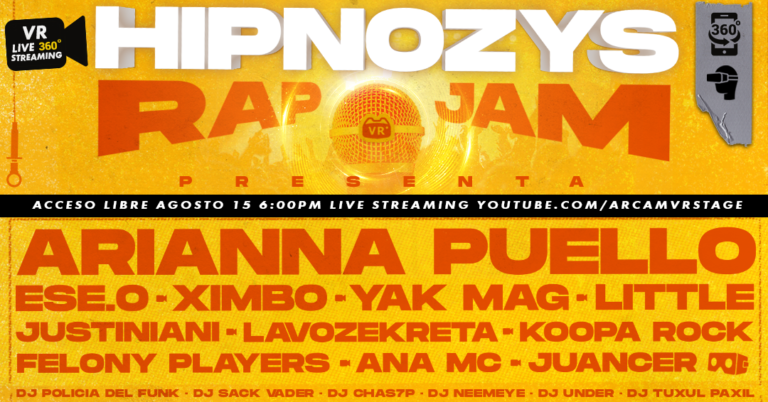 HIPNOZYS RAP VR JAM livestreaming 360