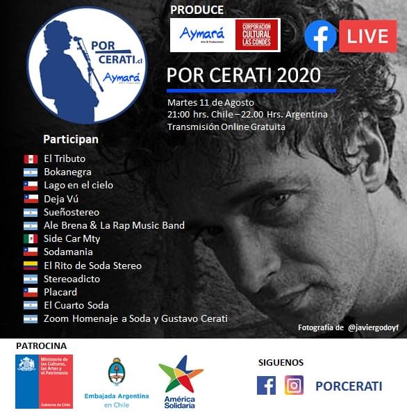 Concierto internacional Por Cerati 2020