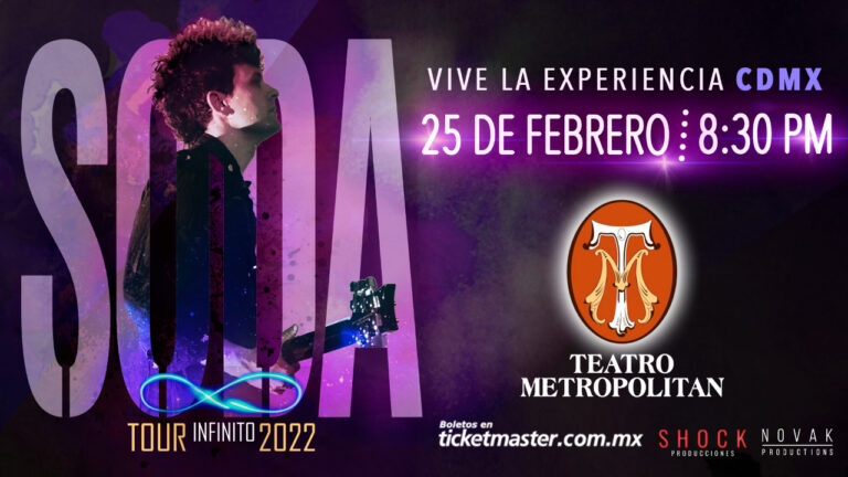 SODA INFINITO SE PRESENTA EN LA CDMX COMO INICIO DE SU TOUR INFINITO 2022