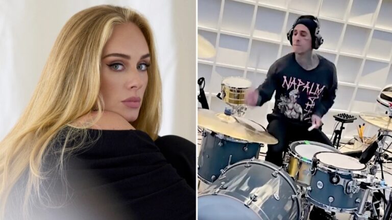 Travis Barker convierte Easy on Me de Adele en un himno de rock duro