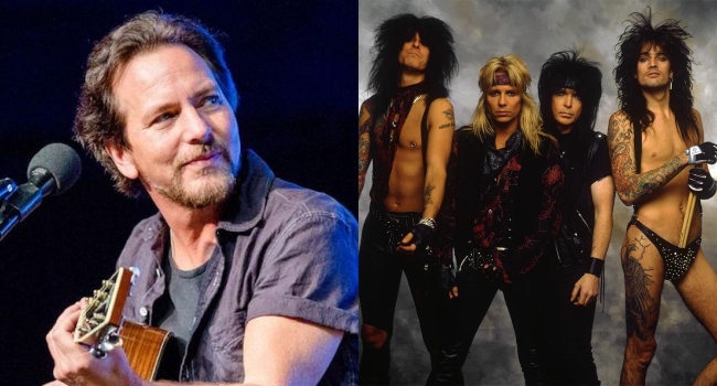 Eddie Vedder habla de su fastidio hacia Mötley Crüe en los ochenta Maldición. Los Detestaba