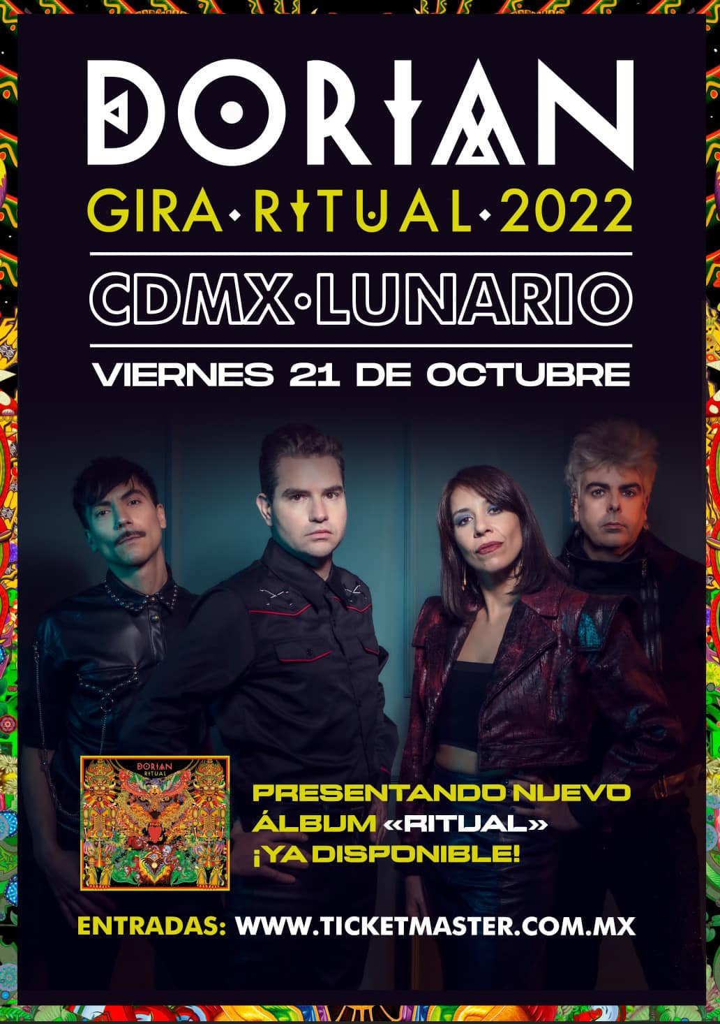 DORIAN REGRESA A MÉXICO CON 4 FECHAS