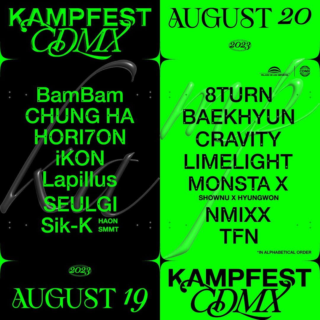 KAMP FEST JULIO 2023 PALACIO DE LOS DEPORTES CARTEL