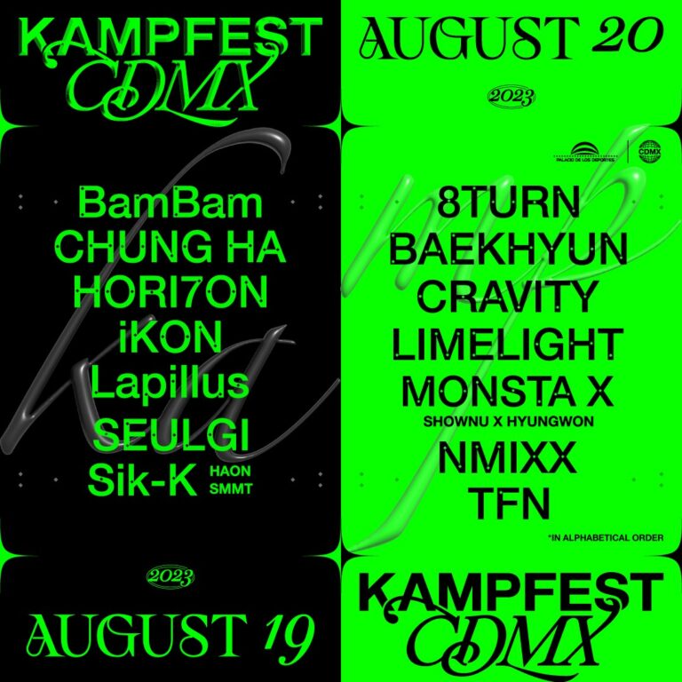 KAMP FEST JULIO 2023 PALACIO DE LOS DEPORTES CARTEL