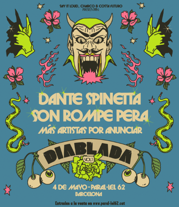 Dante Spinetta y Son Rompe Pera en la primera edición de DIABLADA