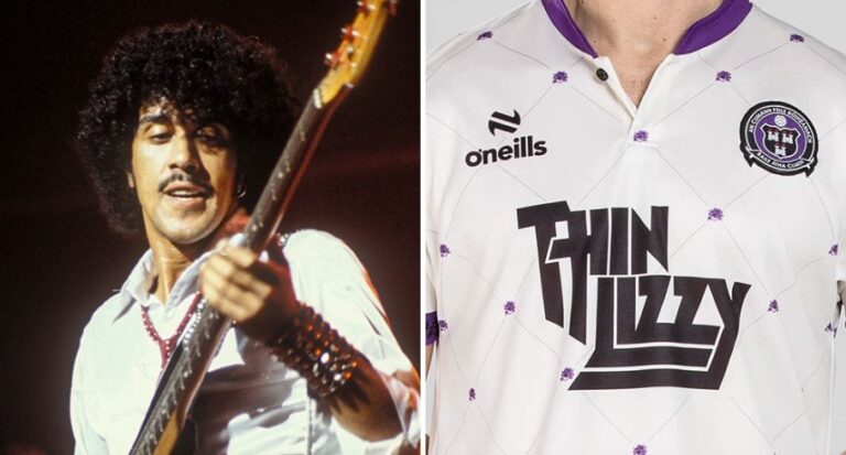 El Bohemian Football Club de Dublín presenta el segunda jersey de Thin Lizzy