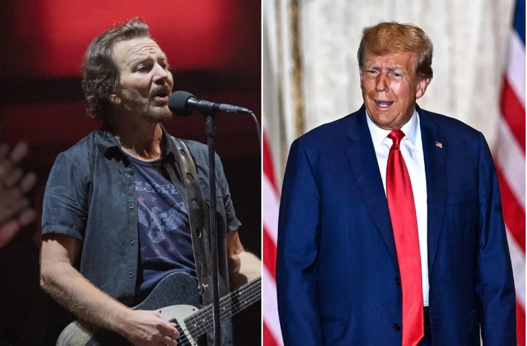 Eddie Vedder envía un 'mensaje insultante' a Trump en una nueva canción de Pearl Jam