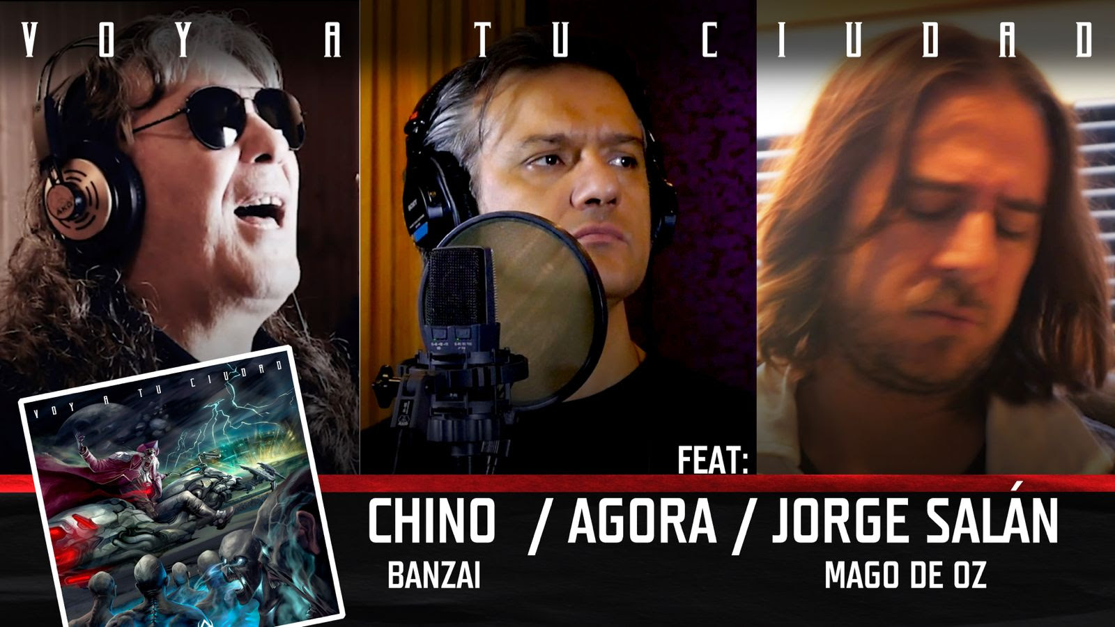 ÁGORA junto a Chino Banzai y Jorge Salán de Mago de Oz