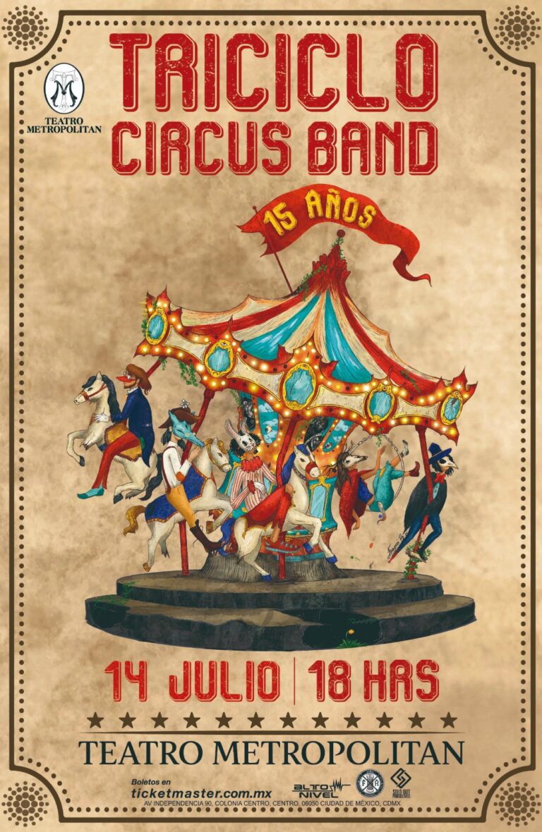 TRICICLO CIRCUS BAND 2024 CARTEL METROPOLITAN