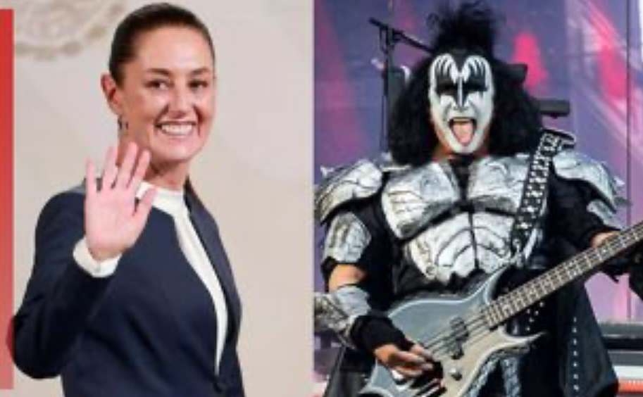Gene Simmons agradece a Sheinbaum por apoyar combate de incendios en Los Ángeles