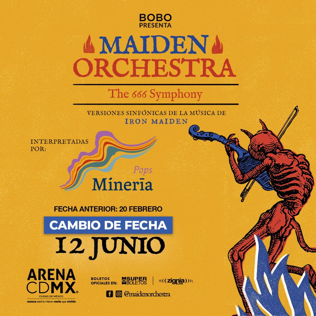 MAIDEN ORCHESTRA: THE 666 SYMPHONY En Arena CDMX