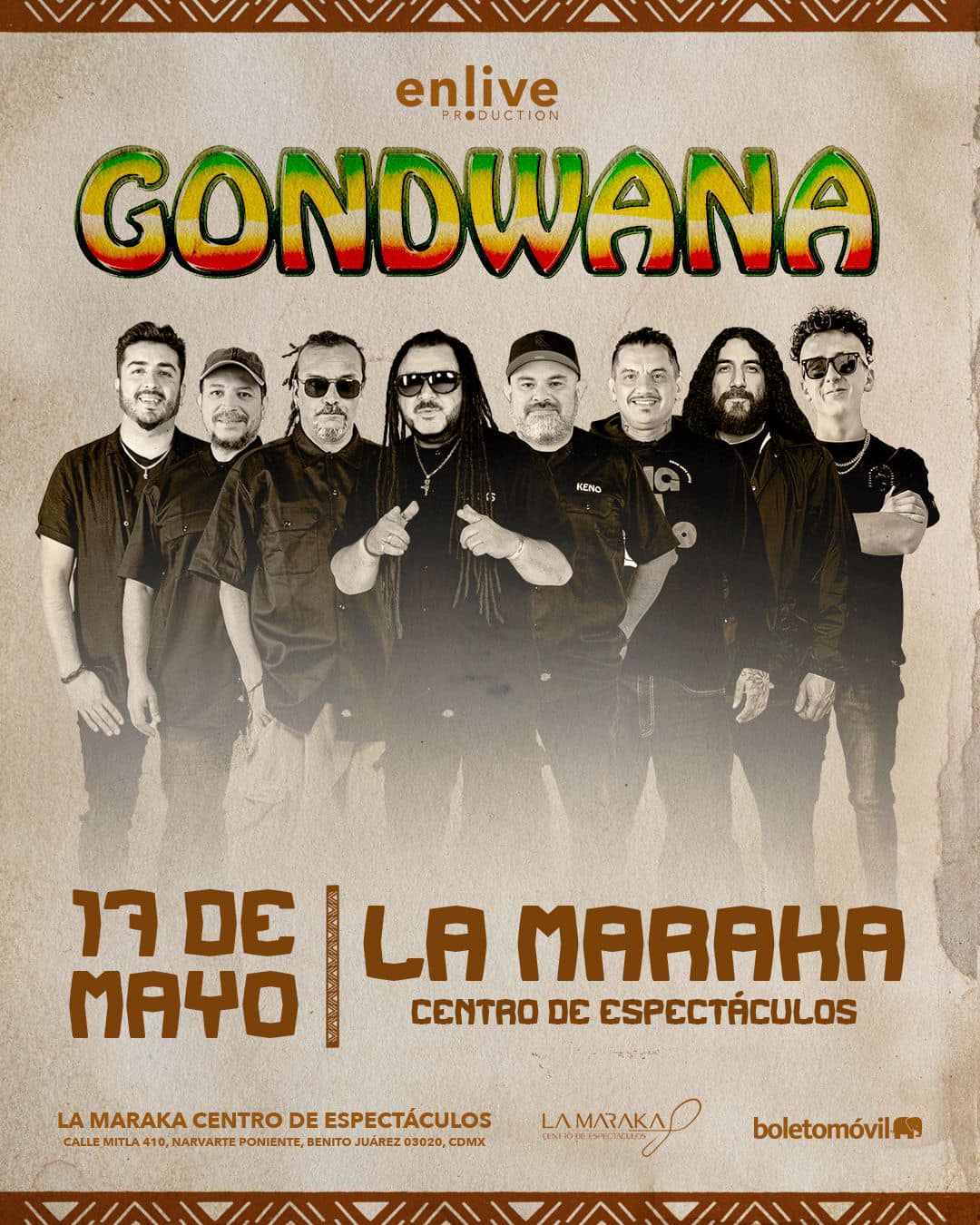 GONDWANA LA MARAKA MAYO 2025 CARTEL