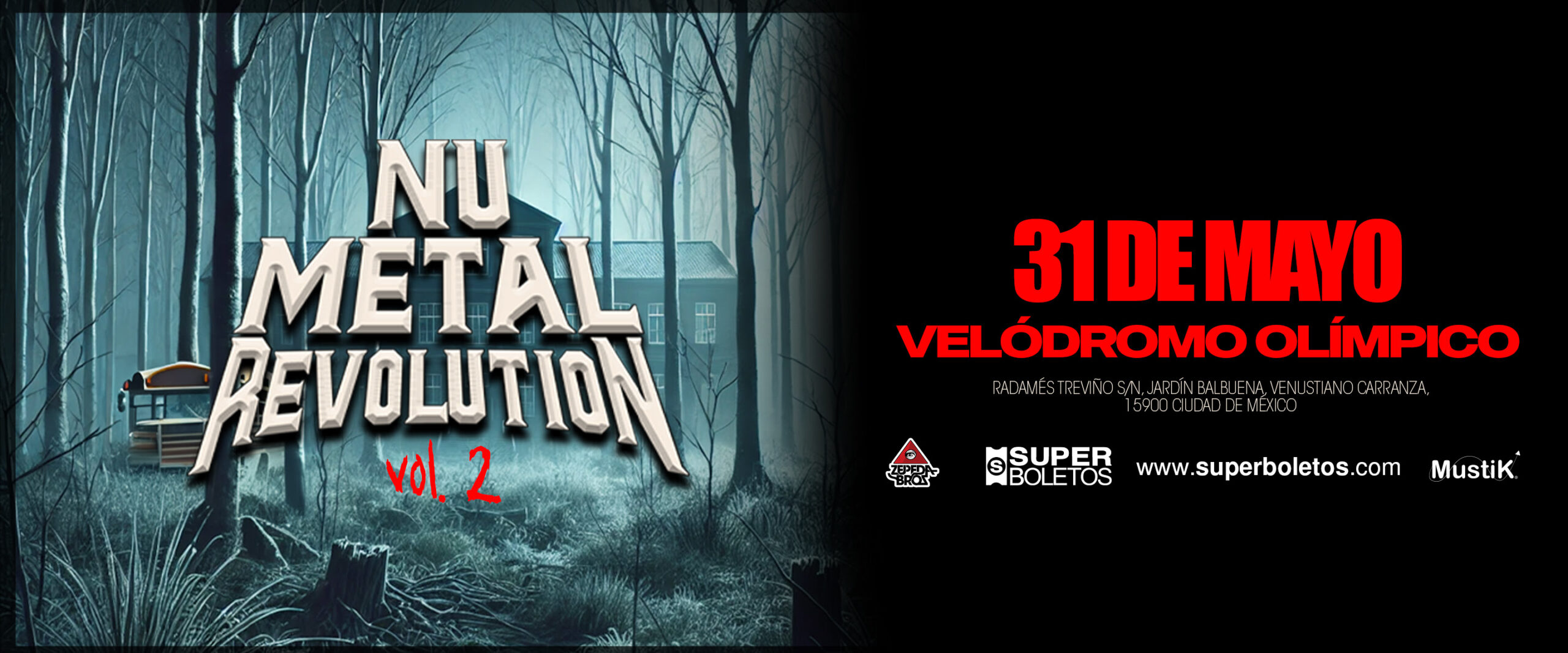 Nu Metal Revolution Vol. 2  en el Velódromo Olímpico horarios