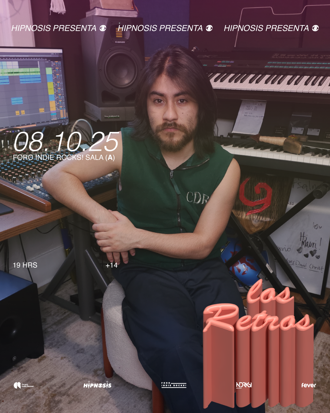 HIPNOSIS PRESENTA LOS RETROS EN FORO INDIE ROCKS