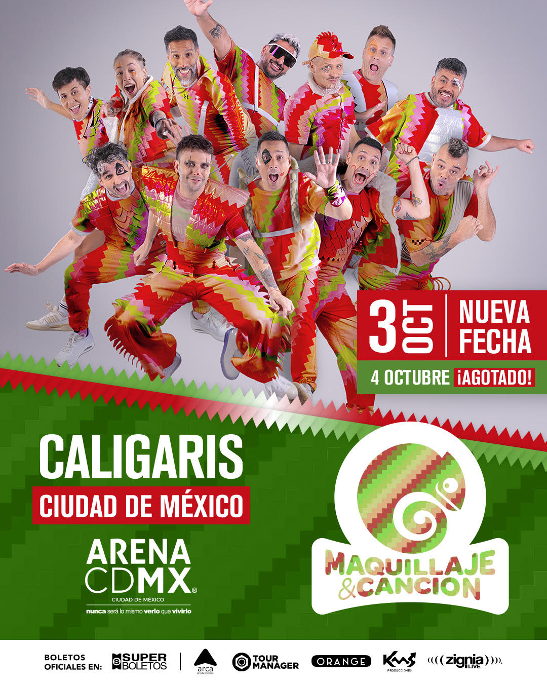 Los Caligaris celebran Sold Out