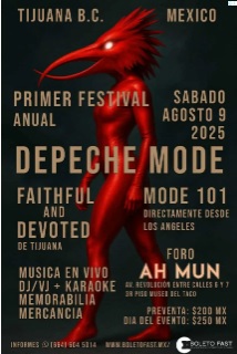 Anuncian Primer Festival Anual Depeche Mode 2025