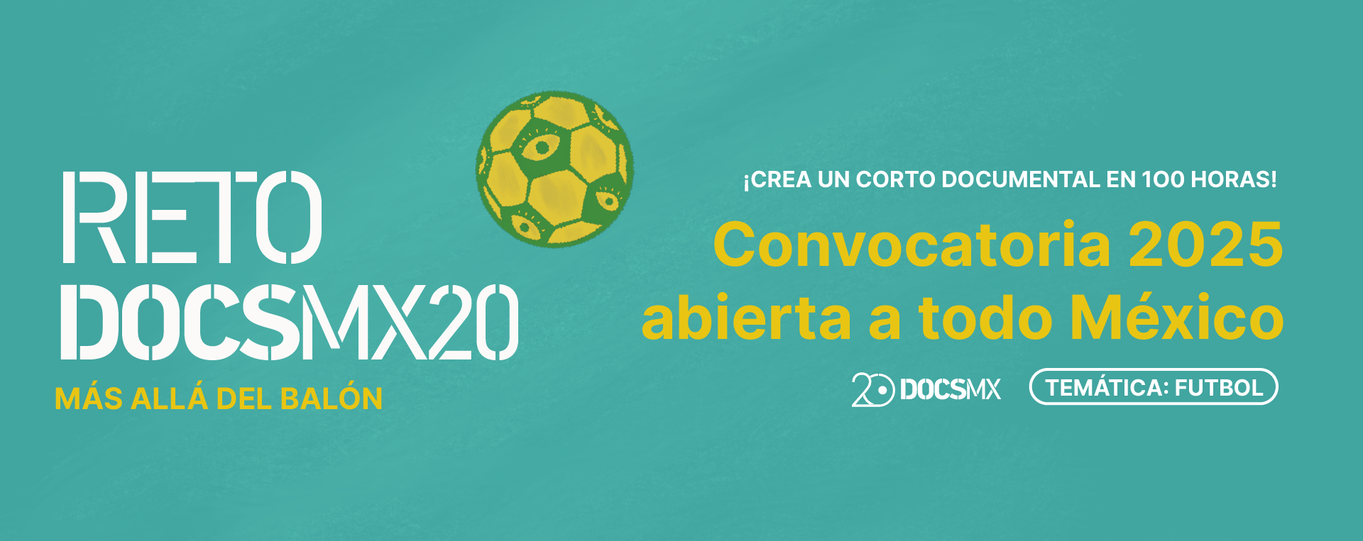 DocsMX te reta a contar el fútbol en 100 horas
