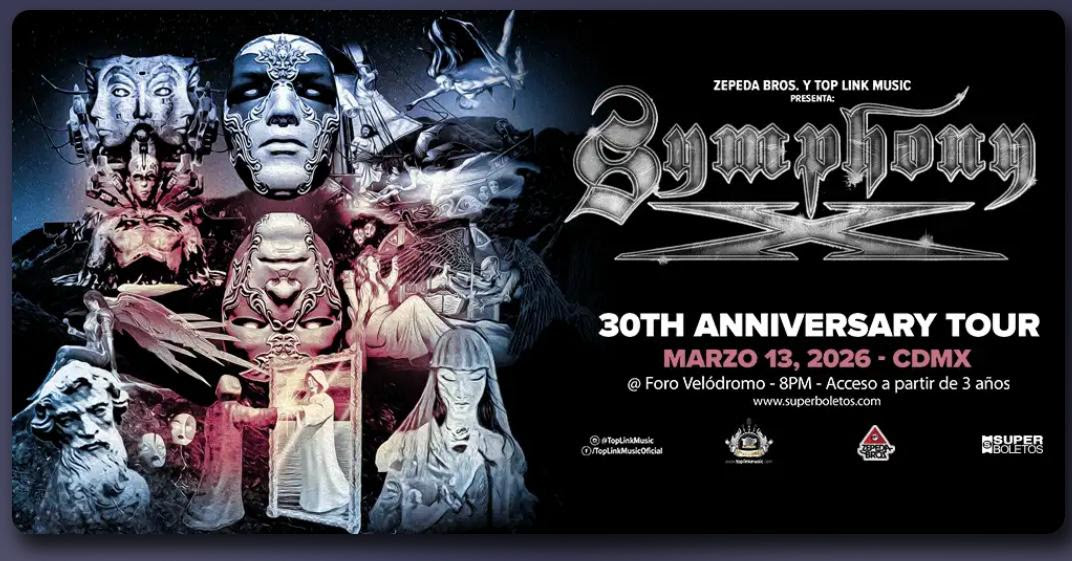 SYMPHONY X CELEBRA 30 AÑOS EN FORO VELÓDROMO