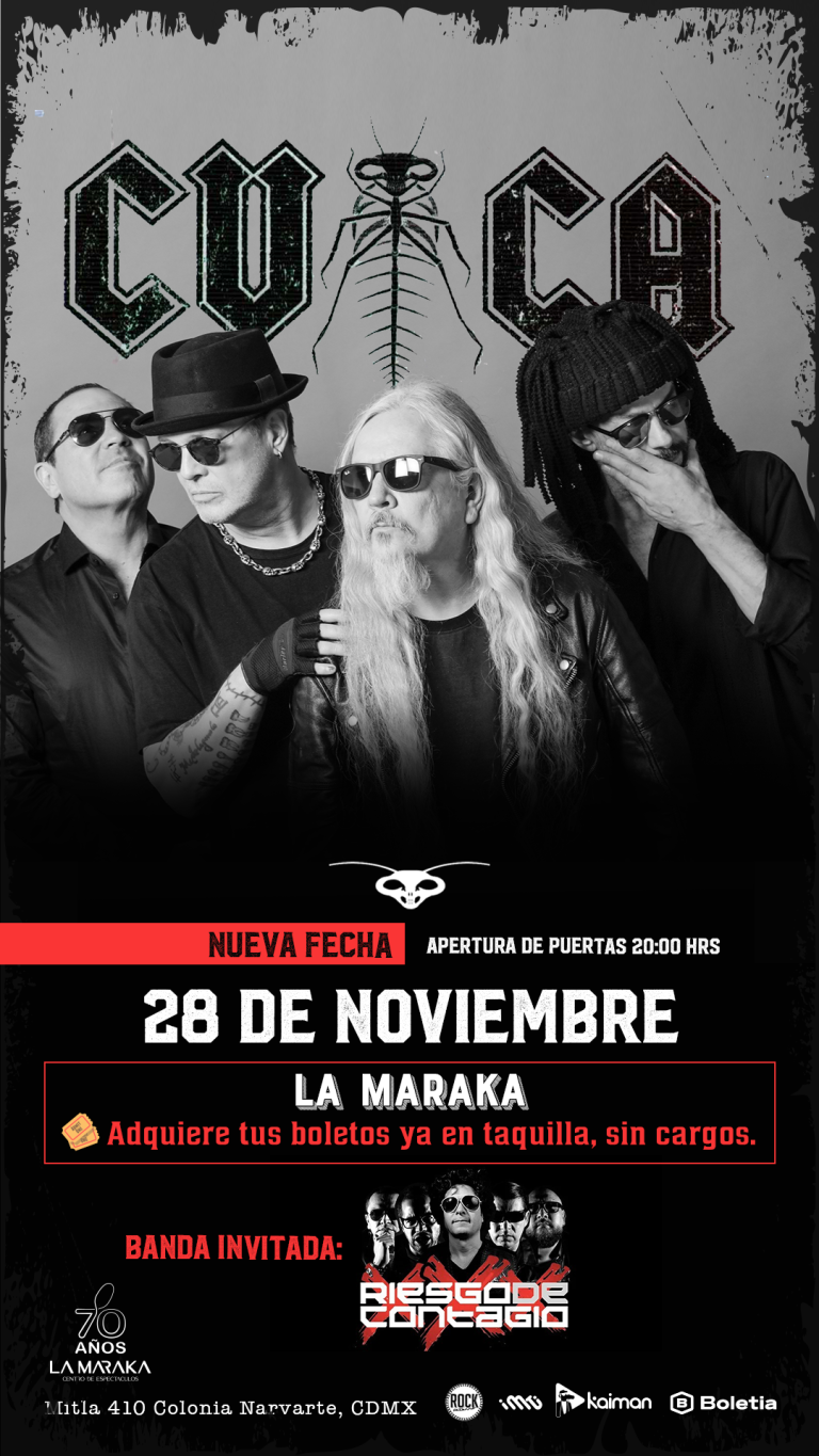 CUCA CELEBRA 35 AÑOS DE ROCK E IRREVERENCIA EN LA MARAKA