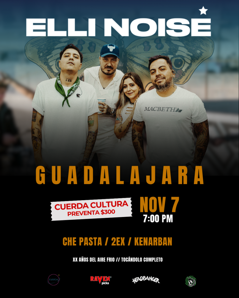 Elli Noise celebra 20 años de su disco Aire Frío con un concierto especial en Guadalajara