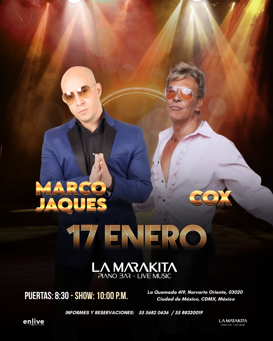 MARCO JAQUES COX MARAKITA ENE 2026 CARTEL